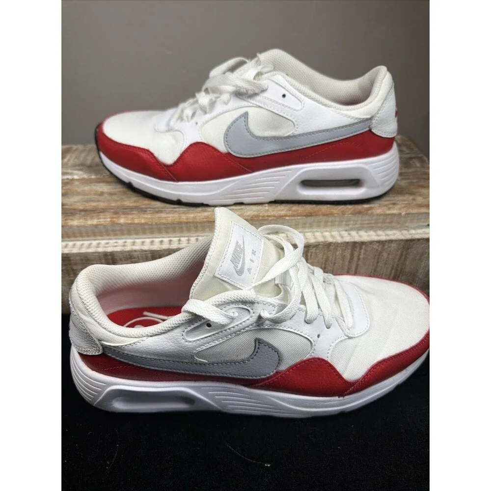 Nike Air Max Sc White Gum Red Men's Shoes Sz 8 CW4555-107